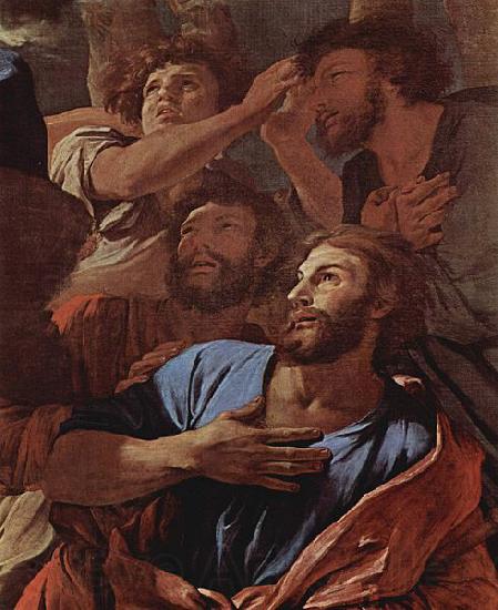 Nicolas Poussin Die Jungfrau erscheint dem Hl. Jacobus Spain oil painting art